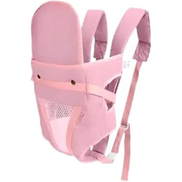 Imagem de Canguru Ergonômico para Bebê Canguru Bebê Ergonômico Versátil Suporta até 18kg Várias Posições de Uso Distribui o Peso do Bebe Trazendo Conforto Para Ambos (Rosa)