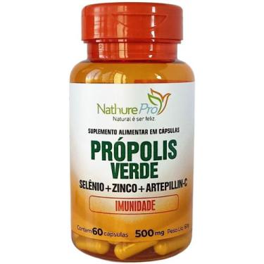 Imagem de Própolis Verde (Selênio + Zinco + Artepillin-c) 60 Cápsulas 500mg - Na