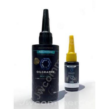 Imagem de Kit lubrificante de corrente bike moto óleo grafeno mais cera - OilGra