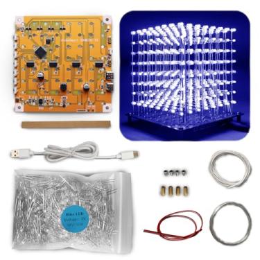 Imagem de iCubeSmart Mini cubo LED 3D DIY kit de projeto de solda (3D8MINI-ALLBLUE-KIT)