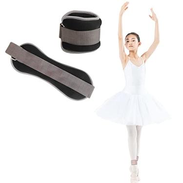 Imagem de Pesos no tornozelo, pesos de perna do braço do pulso para crianças, mulheres e homens, 2 x 0,3 kg/0,5 kg peso específico do tornozelo para criança com alça ajustável, para ginástica infantil, dança