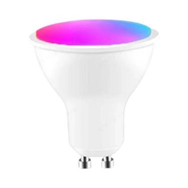 Imagem de Lâmpadas LED Inteligentes GU10 RGB CW WW Zigbee Wifi Lamp Funciona Com