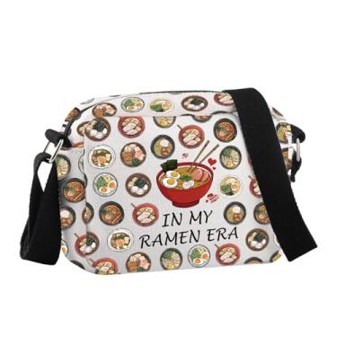 Imagem de Bolsa tiracolo Ramen Lover Gift In My Ramen Era, presente de comida asiática para quem gosta de comida, My Ramen Hcb