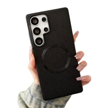 Imagem de Capa magnética para carregador sem fio com estampa de lichia (para Samsung A56/preto)