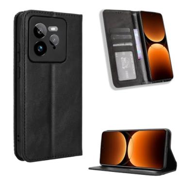 Imagem de Kukoufey Capa protetora compatível com Realme GT7 Pro, capa carteira de couro flip compatível com Realme GT 7 Pro 5G RMX5010 RMX5011 capa preta