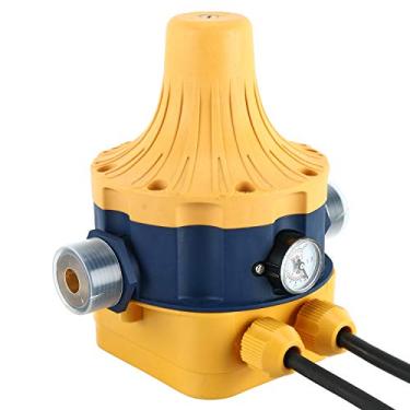 Imagem de Homend Automatic Water Pump Pressure Controller, 110V Automatic Water Pump Pressure Controller with Electronic Pressure Switch Home Accessory Yellow