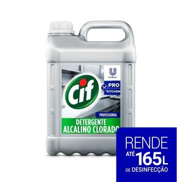 Imagem de Detergente CIF Alcalino Clorado Sem Fragrância Pro Kitchen 5L