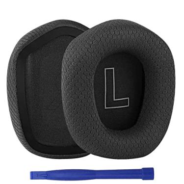 Imagem de G733 Ear Pads, Replacement Mesh Fabric Earpads Ear Cushions Cups Repair Parts for Logitech G733 G-733 G 733 Headphones Headsets - Black