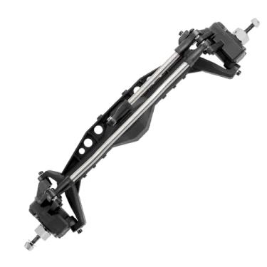 Imagem de STMU 1/10 RC Crawler Front & Rear Plastic Currie F9 Portal Axle Set – Complete Upgrade for Axial Capra UTB10 1.9 UTB Models (Front Axle Assemble)