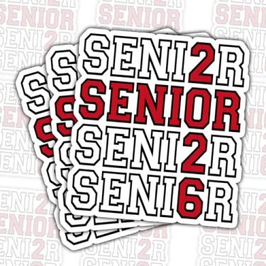Imagem de Adesivo 3 peças Senior 2026 – Class of 2026 Senior Year Vinyl Decal impermeável para laptop, garrafa de água, diário, álbum de recortes, decorações de festa de formatura, presente de graduação da