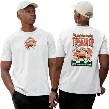 Imagem de Camiseta Algodão Basica‎ Me And The Homies Together Abstract-Unissex