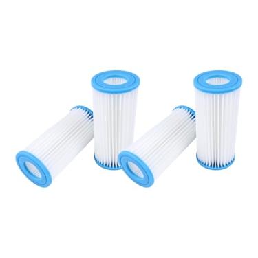 Imagem de Etersec Cartucho de filtro de substituição PA0140 Micron de 4 peças compatível com filtros Marineland Magnum Canister e ML90770, filtro de polimento de água de aquário