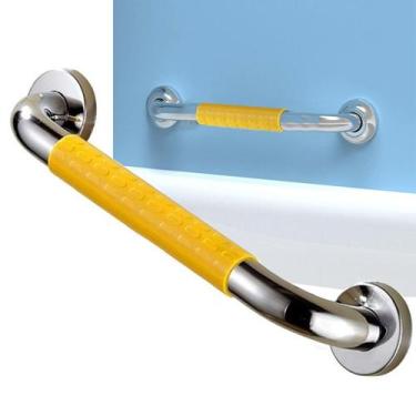 Imagem de Barra Alça De Apoio 40cm Suporte Antiderrapante Pcd Acessibilidade Ido