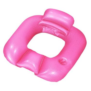 Imagem de Espreguiçadeira De Piscina - Espreguiçadeira Flutuante,Com Apoio de Braços e Costas, Colchão Relaxante Unissexo