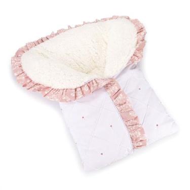 Imagem de Saco para Bebê dormir Menina com Forro de Sherpa Anti alérgico Quentin