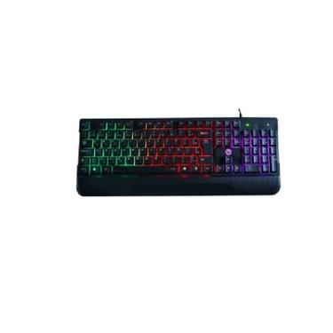 Imagem de Teclado Brazilpc Gamer Usb Semi Mecanico Gamer, Bpc-k7038, Preto, Iluminacao Rainbow Box