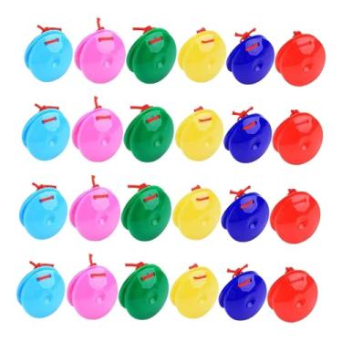 Imagem de Esquirla Instrumento de Percussão de Castanholas de Dedo, 24 Peças, para Meninos, Meninas, Festa, Crianças