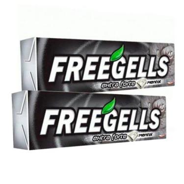 Imagem de Kit 2 Bala Freegells Sabor Extra Forte Drops 27,9g