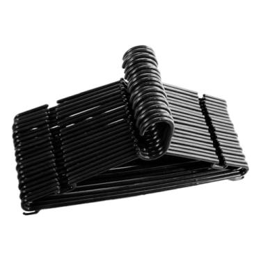 Imagem de Kit 12 Cabides Preto Reforçado Adulto Linha