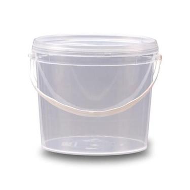 Imagem de Balde Para Oleo De Argan 2.2L Transparente - Kit 10 Pçs - Nastripack