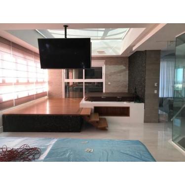 Imagem de Suporte de teto para duas Tvs de 19 "a 60" até 40 kg com inclinação - 