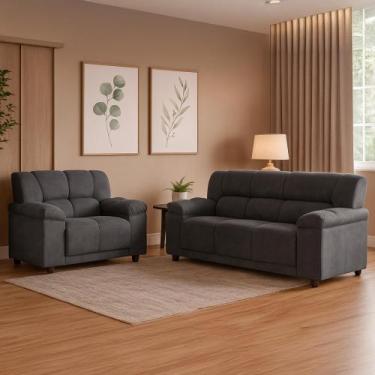 Imagem de Conjunto Estofado 2 e 3 Lugares Manaus Hellen Estofados