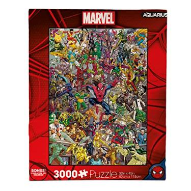 Imagem de Aquarius Quebra-cabeça Marvel Homem-Aranha Villains (quebra-cabeça de 3000 peças) - Mercadoria e colecionáveis oficialmente licenciados da Marvel - Sem brilho - Ajuste preciso - 32 x 45 polegadas