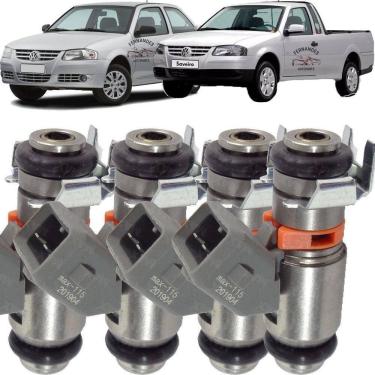 Imagem de 4 Bicos Injetores Gol Saveiro Parati 1.6 2.0 Ipw115 50102002