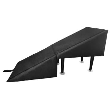 Imagem de Baoblaze Escada para cachorro, rampa para animais de estimação, banco antiderrapante, com fundo de sucção, multifuncional, design 2 em 1, sofá-cama, escada, Linho Preto