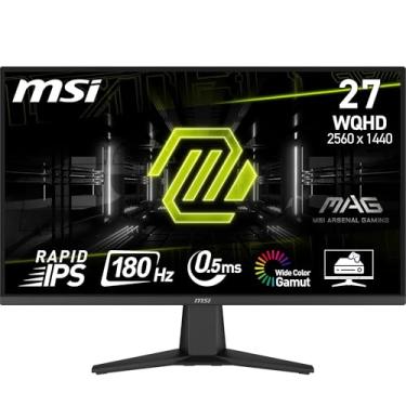 Imagem de Monitor de jogos MSI MAG 275QF 27 polegadas WQHD - Painel IPS rápido 2560 x 1440, 180 Hz/0,5 ms (GtG, min.), 101% gama de cores sRGB, design sem moldura, HDR Ready - DisplayPort 1.4, HDMI 2.0b (WQHD