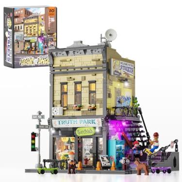 Imagem de FUNWHOLE Skate-Shop Lighting Building-Bricks Set - Street Fusion City Skate Store Collection LED Light Modular Building Kit 1573 Pcs for Adults and Teen