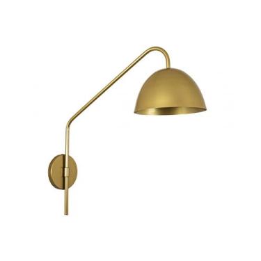 Imagem de Lustre Arandela Versa Cúpula Cone Retro Articulada Dourada Ligação Dir