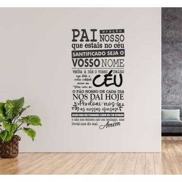 Imagem de Adesivo de Parede Para Sala e Igrejas Oração do Pai Nosso - Colakoala 