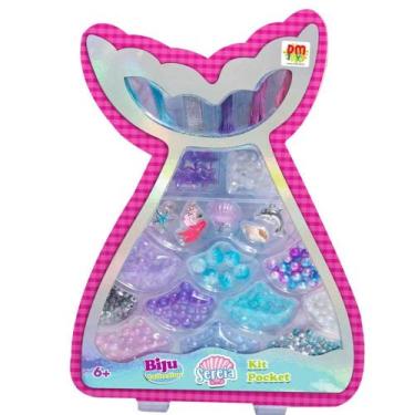 Imagem de Sereia Kit  Pocket Miçanga Biju Candy Pocket Plus Fazer Pulseiras - Dm