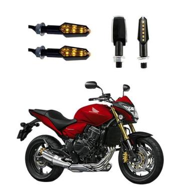 Imagem de KIT 4 Luz Seta Esportiva Pisca de Led Modelo P29 Para Moto Honda CB 65