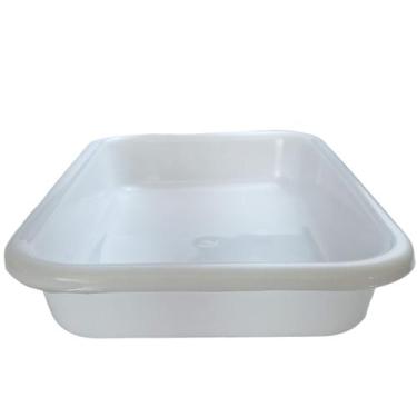 Imagem de BANDEJA FECHADA 2,2L BRANCA 20x6x30CM MS02 BANDEJA AÇOUGUE - MERCOPLAS
