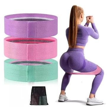 Imagem de Kit de Faixa Elástica Super Forte para Exercício - Band Elástico Borracha, Mini Bands, Liga, Fita Elástica - Extra Forte Fit para e Treino