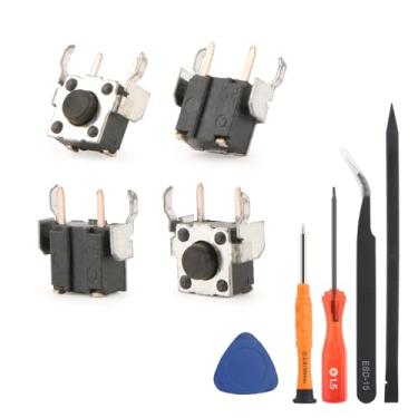 Imagem de Interruptor tátil de 4 peças para Gameboy Advance SP L R Botão de gatilho de ombro para GBA SP Micro Switch Acessórios de substituição com ferramentas de reparo