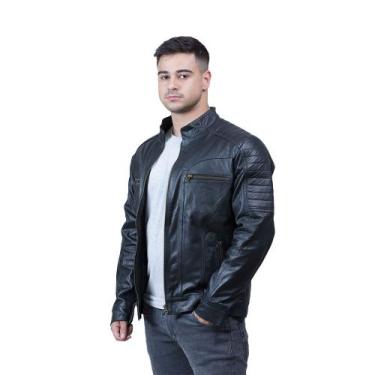 Imagem de Jaqueta de Couro Royale Preta - Parra Couros, EG