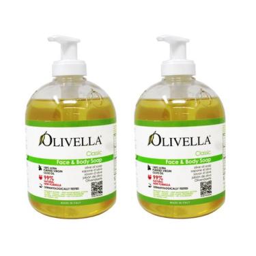Imagem de Sabonete Olivella Face & Body 500ml (pacote de 2) Sabonetes de banho