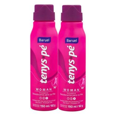 Imagem de Kit 2 Tenys Pé Baruel Woman Jato Seco 150ml
