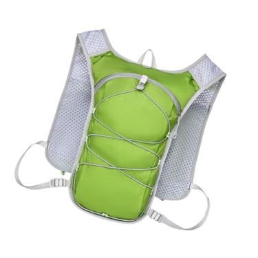 Imagem de Colaxi Colete de hidratação Mochila leve ajustável para água Mochila para esportes ao ar livre Colete Bolsa de peito para corrida Ciclismo, Verde