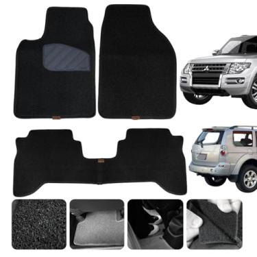 Imagem de Jogo de Tapete Capacho para Pajero Sport 2010 2011 2012 2013 2014 2015 2016 2017 2018 Proteção do Assoalho Impermeável Linha Premium