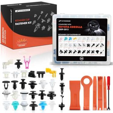 Imagem de A-Premium Kit de clipes de retenção de carro 300 peças (tipo 30) compatível com Toyota Corolla 2009-2013 Conjunto de reposição de prendedor de rebite de plástico com ferramenta de remoção