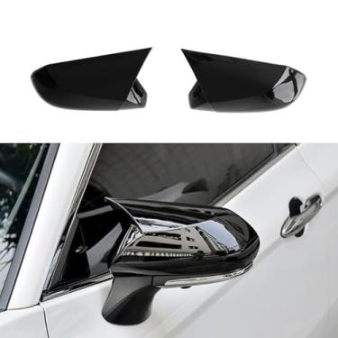 Imagem de AUCERAMIC Capa de espelho retrovisor lateral com proteção de espelho de asa para decoração de automóveis acessórios de decoração externa apto para Toyota Camry 2018 2019 2020 2021 2022 2023 2024 2025