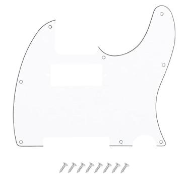 Imagem de DIAO79NI 8 furos Tele Mini Humbucker Pickguard com mini furo de captação Humbucker para tele/telecaster, branco-preto, 3ply.