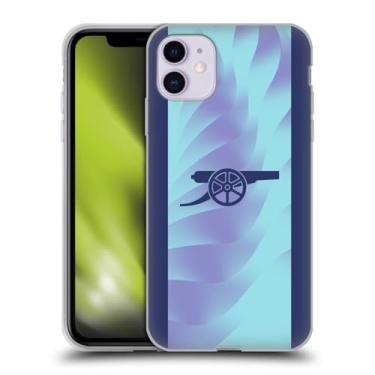 Imagem de Head Case Designs Capa de gel macio oficialmente licenciada Arsenal FC Third 2024/25 compatível com Apple iPhone 11
