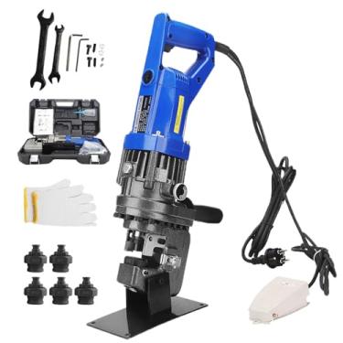 Imagem de Furador De Metal PortáTil,MáQuina De PerfuraçãO De âNgulo De AçO Com 5 Matrizes φ6,5, φ9, φ13, φ17, φ20,5 Mm,Para Canal Angular De AçO,Ferro,AlumíNio,Etc