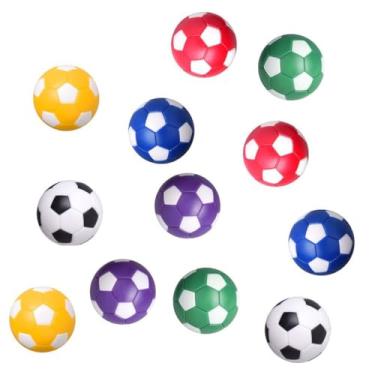 Imagem de Milisten Pacote Com 6 Bolas de Pebolim, Mini Bolas de Futebol de Reposição para Mesas de Pebolim, Acessórios de Plástico para Jogos, Cores Sortidas, 1,42 Polegadas de Diâmetro