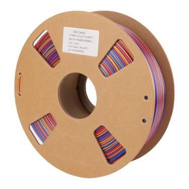 Imagem de Garosa Tri Colors PLA Filamento de 1,75 Mm Rainbow de Seda 3 Em 1 PLA PLA 3D Filamento 1kg Com Alta Resistência Sem Entupimento para 190 220 ℃ Temperatura de Impressão 40 100mm/s